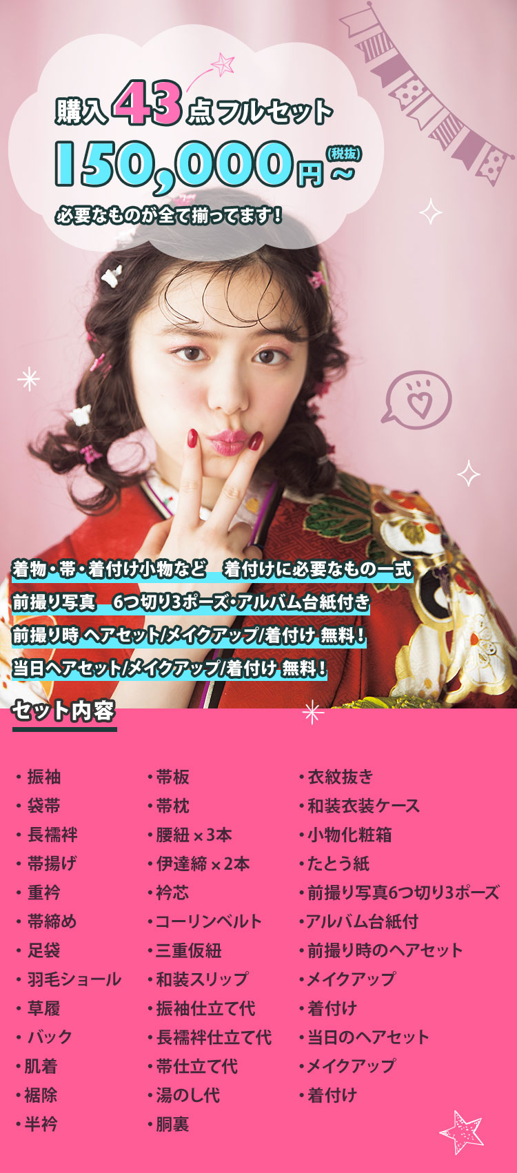 購入振袖プラン説明